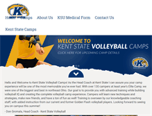 Tablet Screenshot of kentstatevolleyballcamps.com